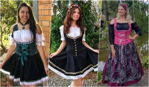 Traje típico feminino na Schützenfest: estilo, tradição e conforto